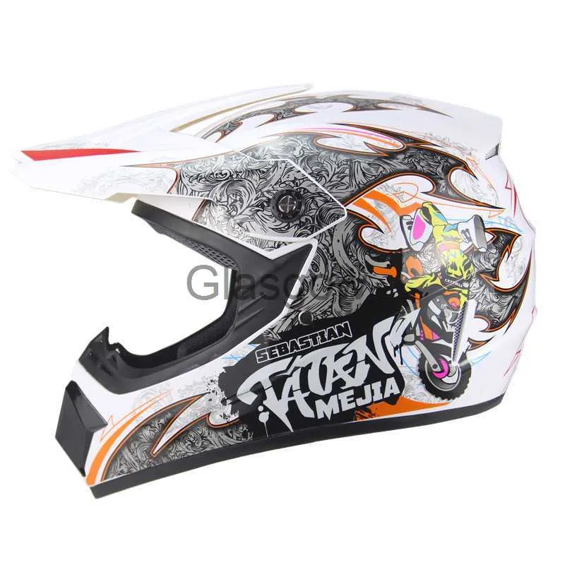 オートバイヘルメットオートバイATVヘルメットメンズモトヘルメット最高品質のカスコカッコモトクロスオフロードモトクロスレーシングヘルメットDH MTB X0731