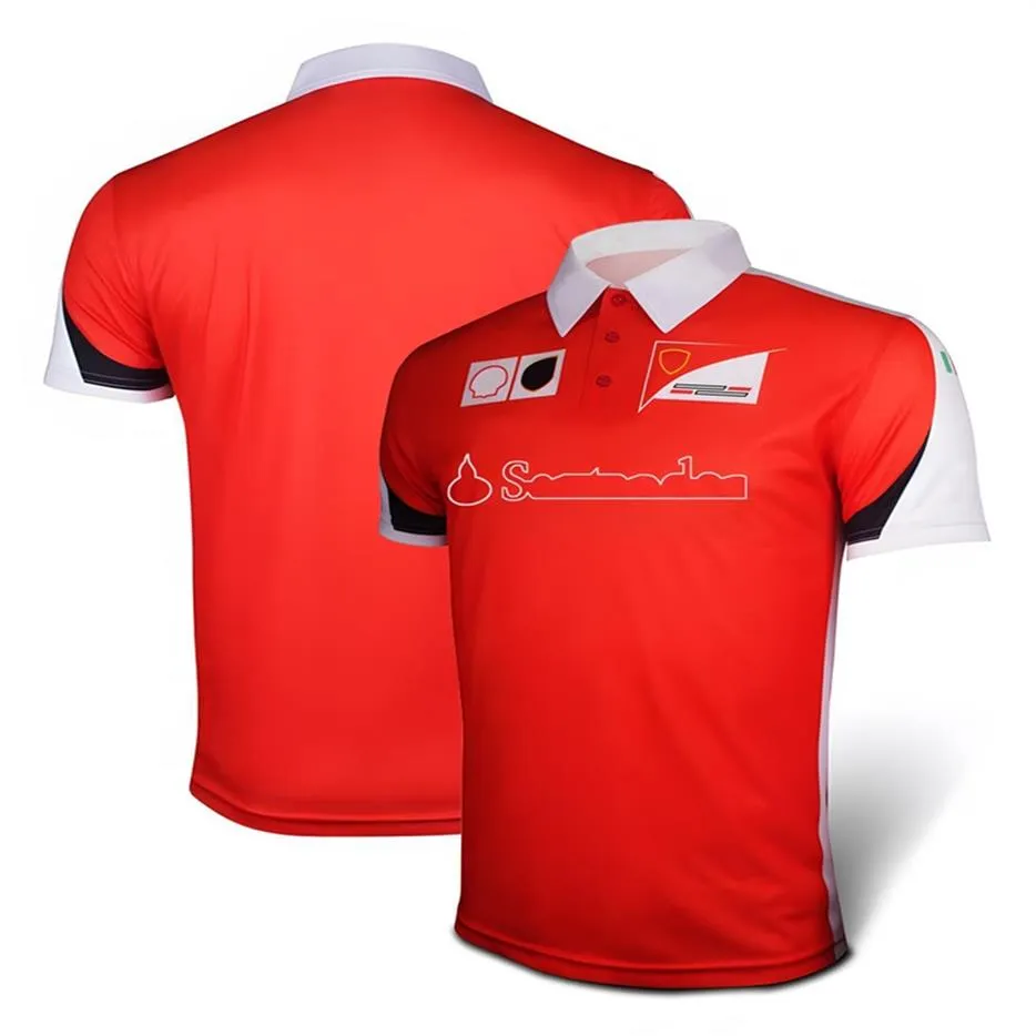 F1 racing lapel Polo shirt team joint T-shirt men and women short-sleeved breathable quick-drying top can be customized227h