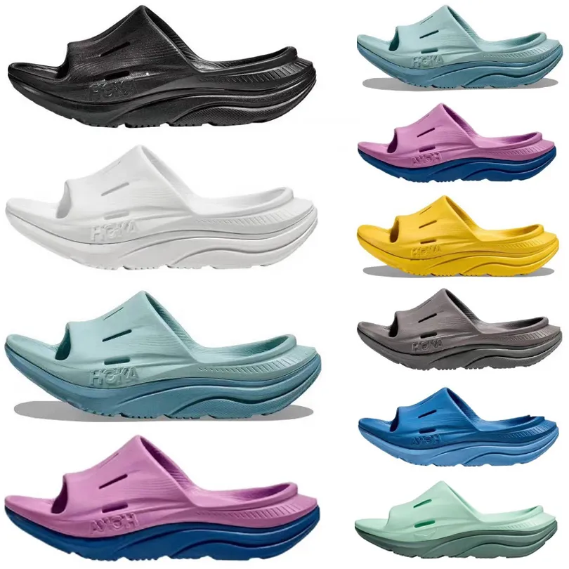 Hoka Slippers One One Ora Recovery Slide3 Hokas Sandals Designer Mens Womens Beach Slippers夏のスライド