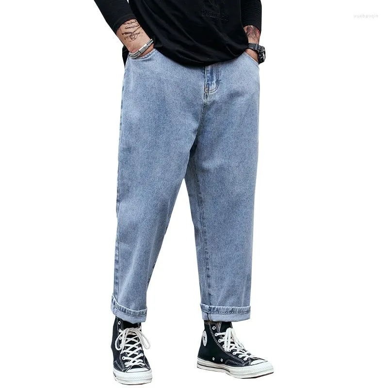 Jeans da uomo Moda Jeans larghi Pantaloni larghi larghi Pantaloni da uomo classici Pantaloni da uomo Design semplice Coreano casual di alta qualità