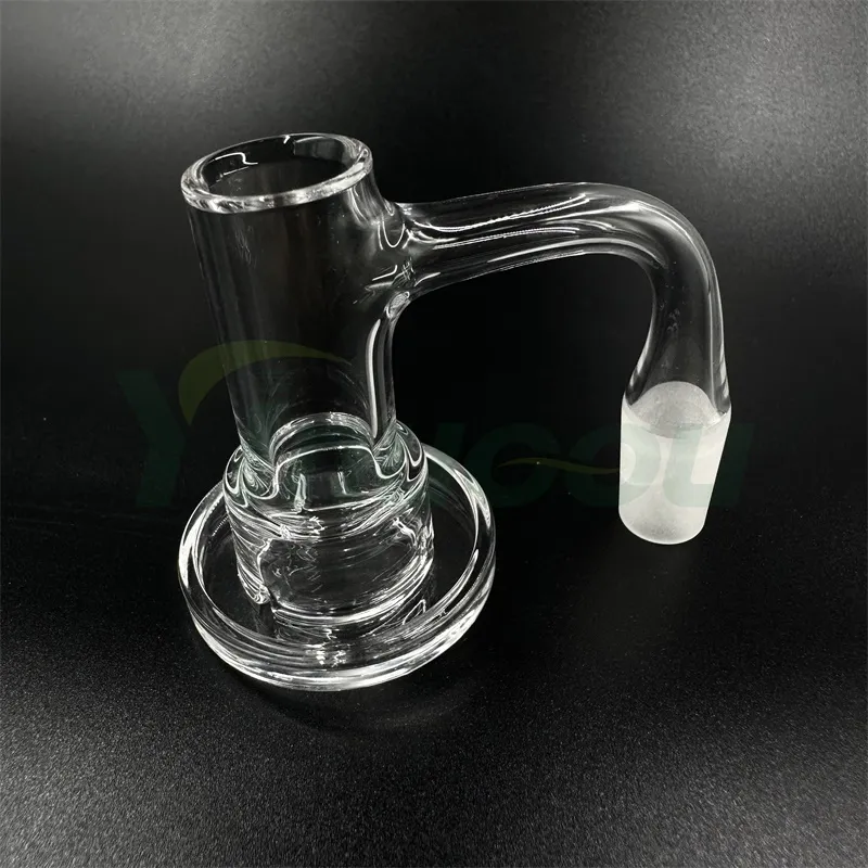 DHL Yinuoou Smoking Full Weld Quartz Charmer Banger 18mmOD Beveled Edge Terp Slurper Smoke Nails For Dab Rigs Heady Glass Water Bongs