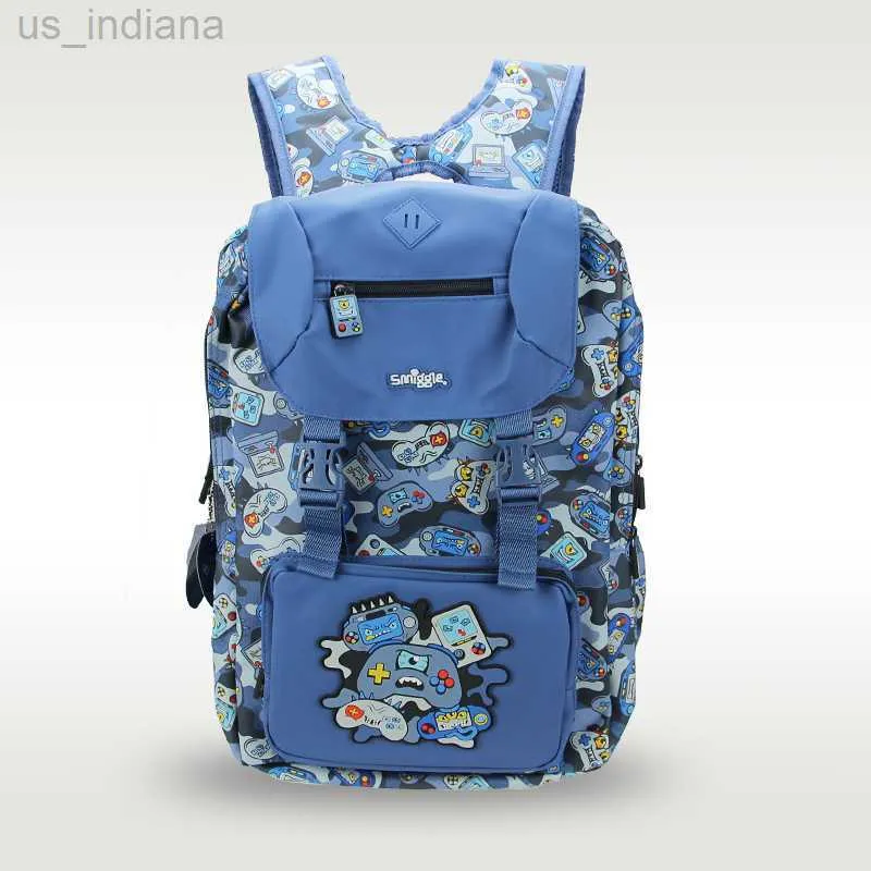 School Bags Australia Smiggle Original Hot Selling Extra Large Book Bag High Quality Blue Cool Play Boys' Bag 18 inches Z230801