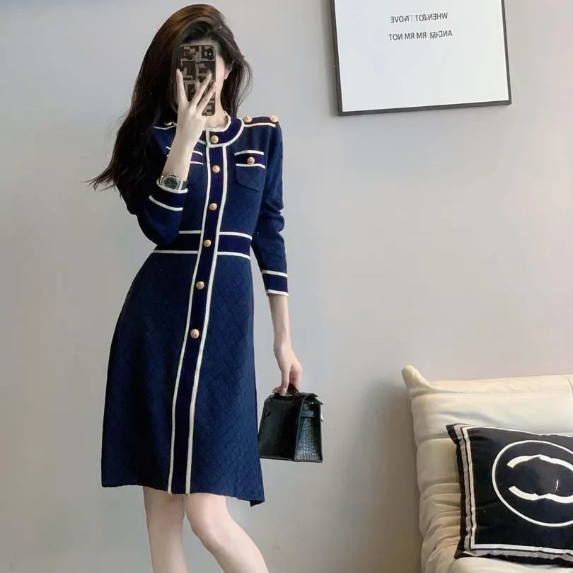 Sandro Knit Dress: 23SF Knitted Long Sleeve Plus Size... From  Jinguangcanlan558, $41.56 In Bulk | DHgate.Com