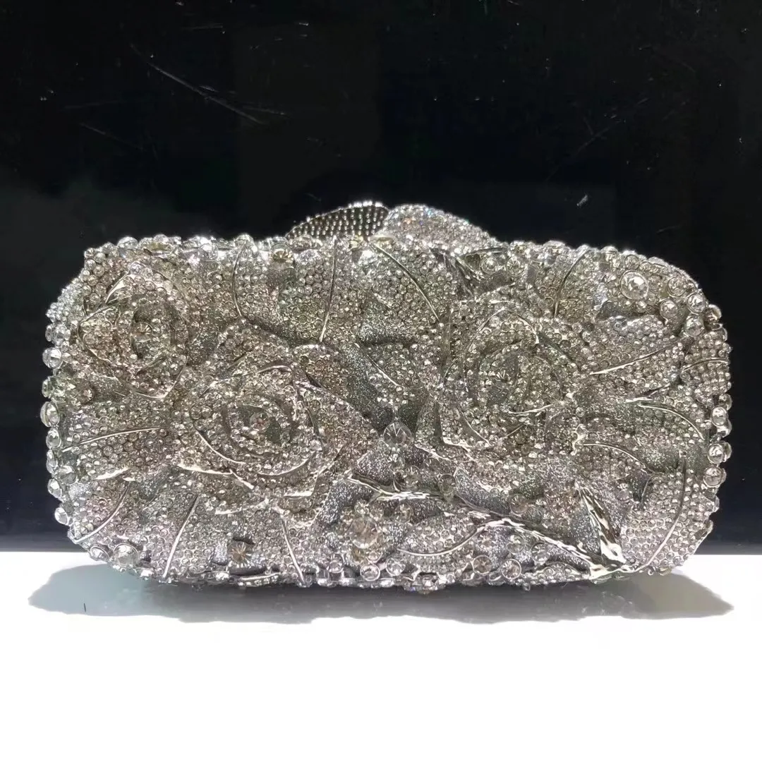 New Style Handicraft Women's Clutches Resin Box Clutch Bag Bridal Handbags  with Crystal Stone Work Purse for Women & Girls for Wedding Evening Parties  (Peach) : Amazon.in: Fashion