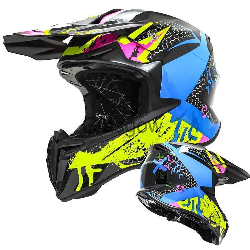 オートバイヘルメット新しいオフロードモトクロスヘルメットプロフェッショナルATVクロスヘルメットレーシングモーターサイクルヘルメットダートバイクカッケテデカスケモトカスコX0731