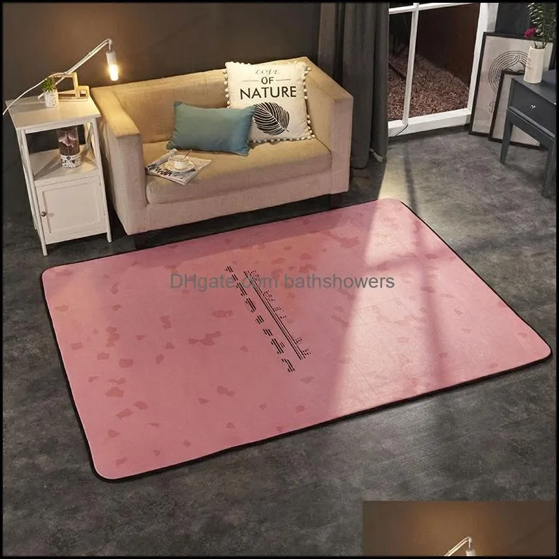 Teppiche European Luxurys Designer Bedruckte Teppiche Große Größe Für Wohnzimmer Schlafzimmer Dekor Teppich Anti-Rutsch-Fußmatten Drop Lieferung H Dhvys