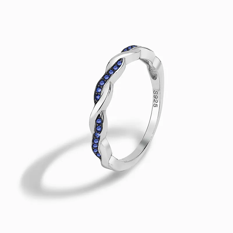 Anello da donna squisito con design in argento sterling S925 retrò europeo e americano intorno a gioielli in argento spinello platino