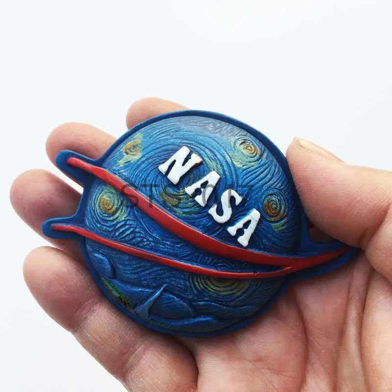 Magnete Frigo Astronauta 3D USA - Souvenir In Resina Fatto A Mano