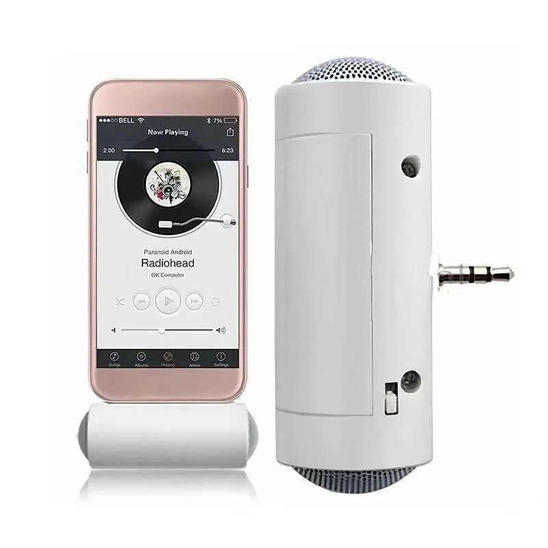 Haut-parleurs portables Mini Portable 3.5mm double sortie portable plug play téléphone Mobile R230731