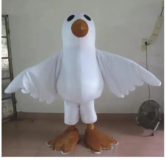 Заводская продажа горячий взрослый голубь Dove White Bird Costume для взрослого на продажу на продажу