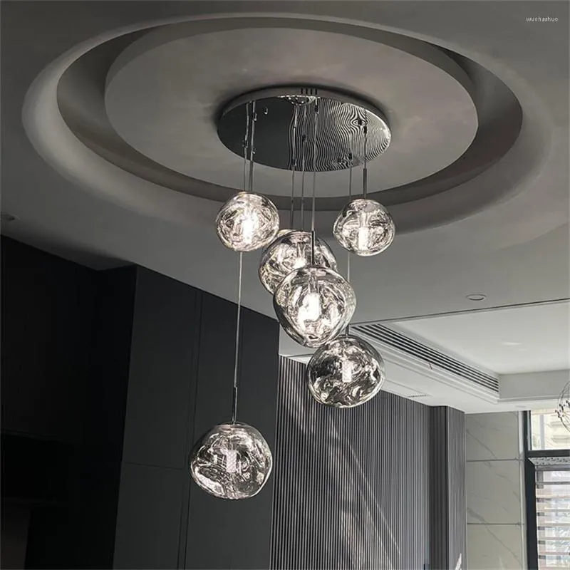 Pendant Lamps Nordic Lava Loft LED Light Modern PVC Lighting Living Room Indoor Decor Home Fixtures Kitchen Hanging Lamp