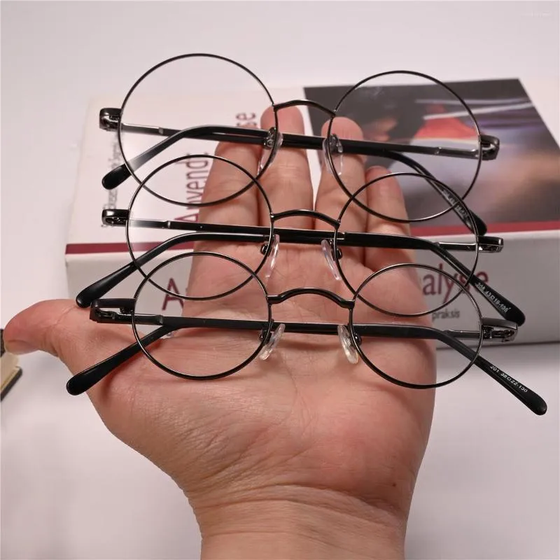 Zonnebril Vazrobe Ronde Clear Brillen Brilmontuur Mannelijke Vrouwen Bijziendheid Mannen Kleine Nerd Bril Voor Recept Anti Reflectie Lens