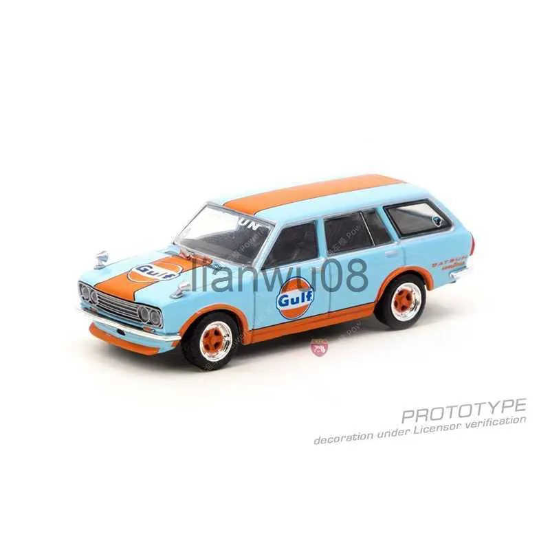 Diecast Model Cars Tarmac Works 164 Model Car Datsun Bluebird 510 Wagon Alloy Diecast Vehicle Gulf Indonesia Edition X0731