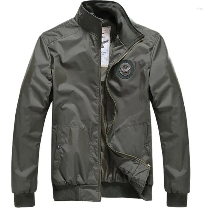 Giacche da uomo Primavera Bomber Uomo Vintage US Army Logo Giacca militare trapuntata Autunno Abbigliamento casual 2023 Moda coreana