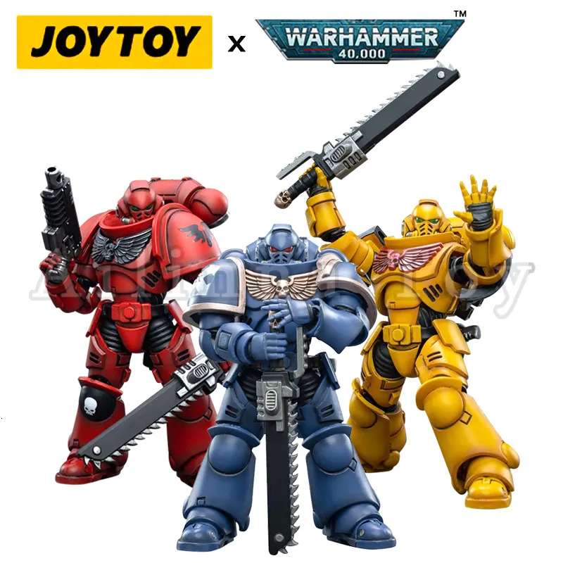 Figuras Militares JOYTOY 1/18 Action Figure Intercessors Trio Anime Collection Military Model 230729