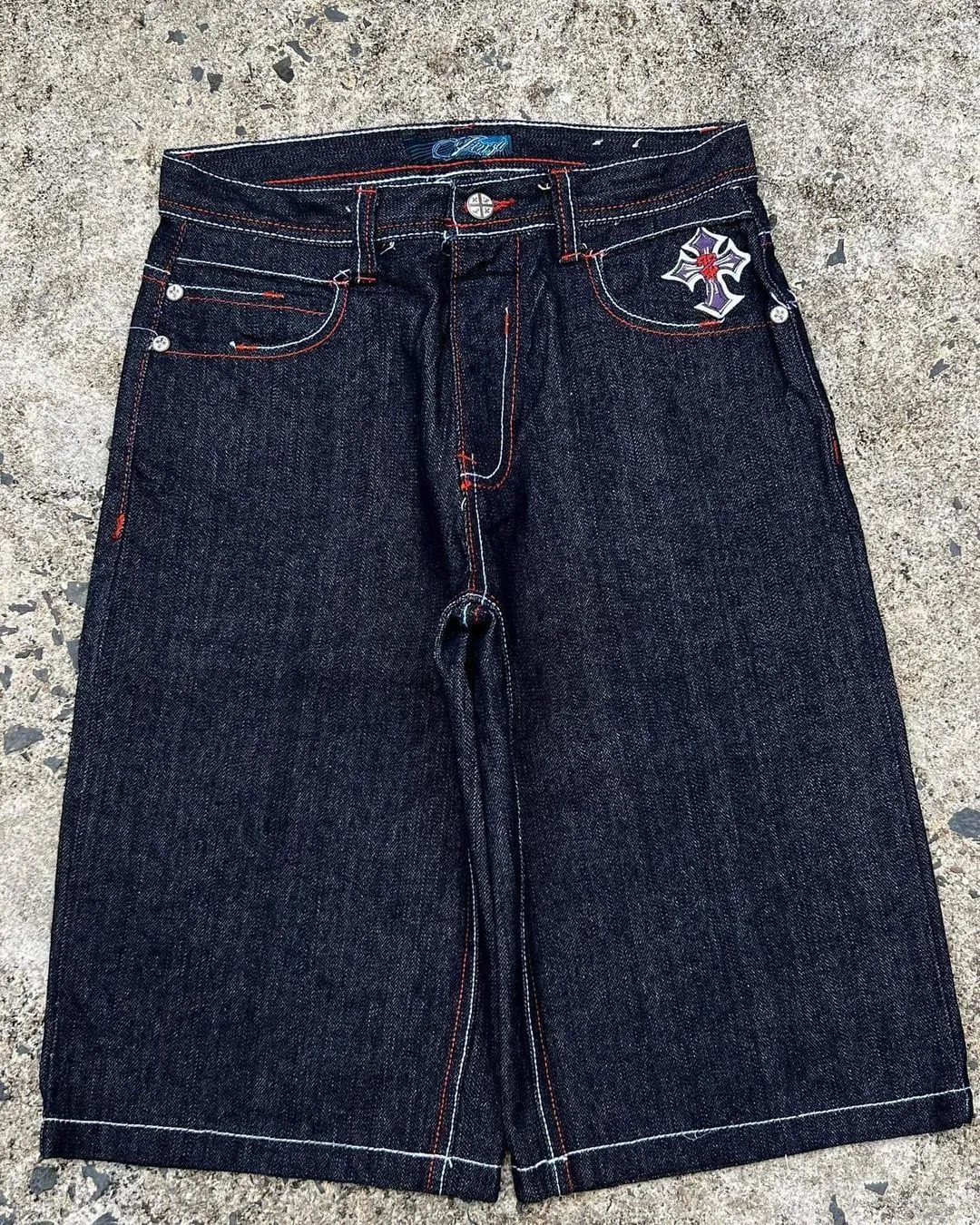 【Supplier】サプライヤー/Cross Leather Patch Baggy Shorts CROSS LEATHER PATCH BAGGY SHORTS -2.COLOR- | WALKIN STORE