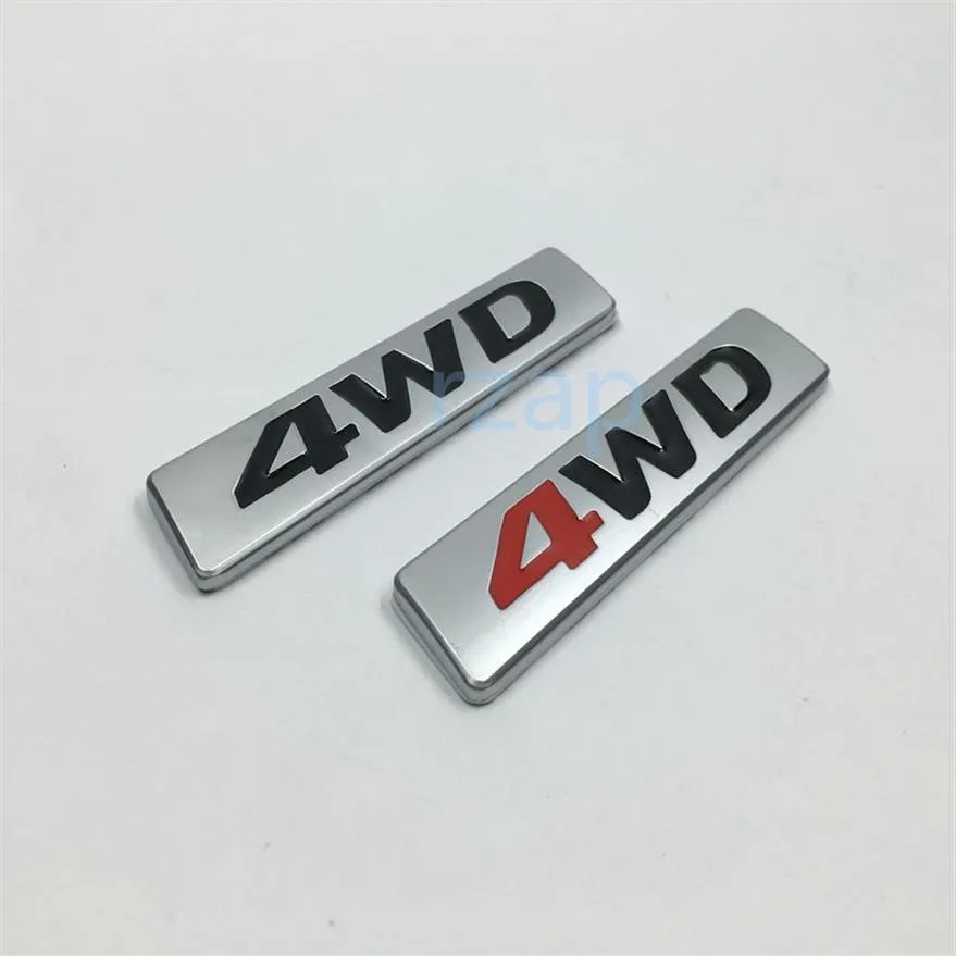 Logo 3D in metallo 4WD per Hyundai Santa fe Tucson Car Rear Body Emblem Badge Sticker 863402W000286S