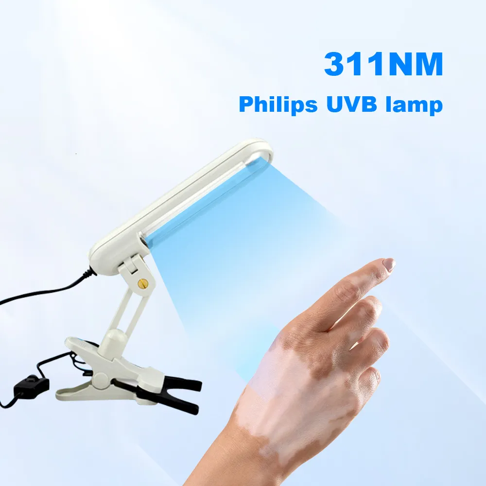 Dispositivos de cuidados faciais UVB Potherapy N 311nm Lâmpada UV Uvb Light Therapy Psoríase Para Vitiligo 230729