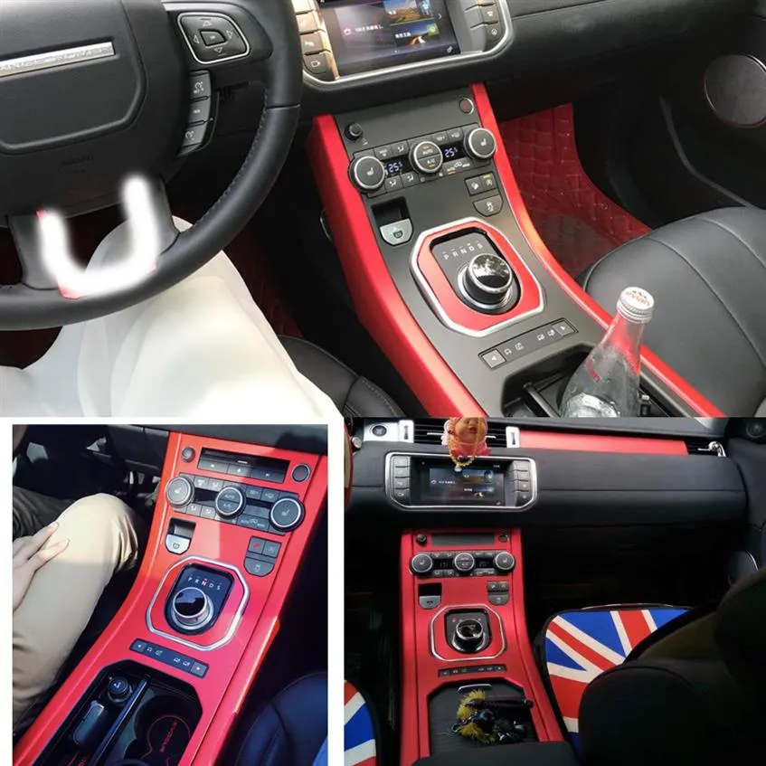 Para Land Rover Range Rover Evoque Adesivos de carro autoadesivos 3D 5D Fibra de Carbono Vinil Adesivos de carro e Decalques estilo de carro Accessor2329