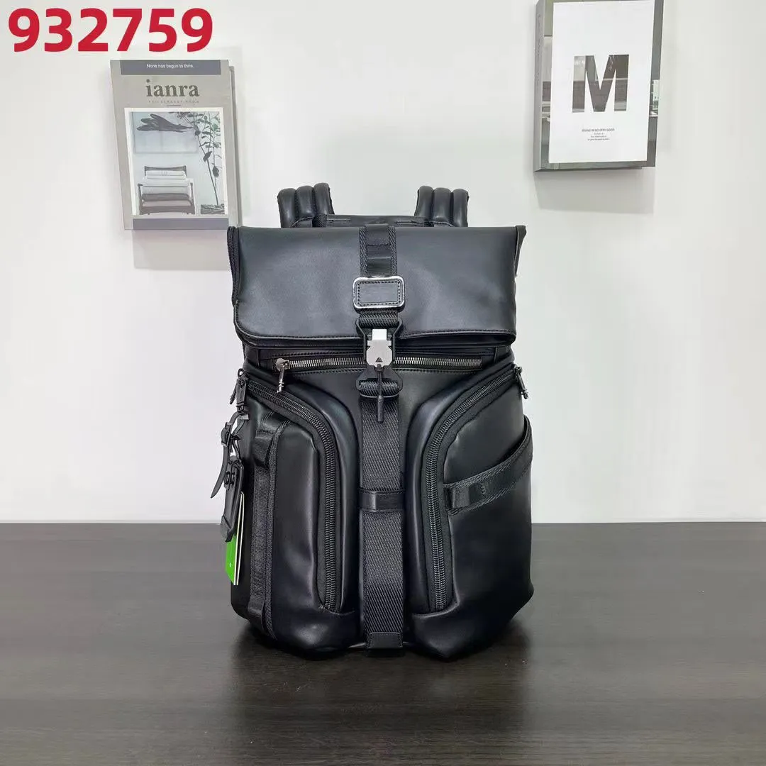 Day Packs Volledig lederen waterdichte rugzak heren 932759d Roll Top Fashion Business Travel Computer 230731