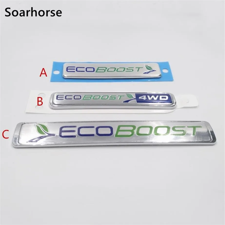 Car Ecoboost Emblem Decal For Ford Focus Kuga Escape F-150 Tailgate Replace Sticker301i