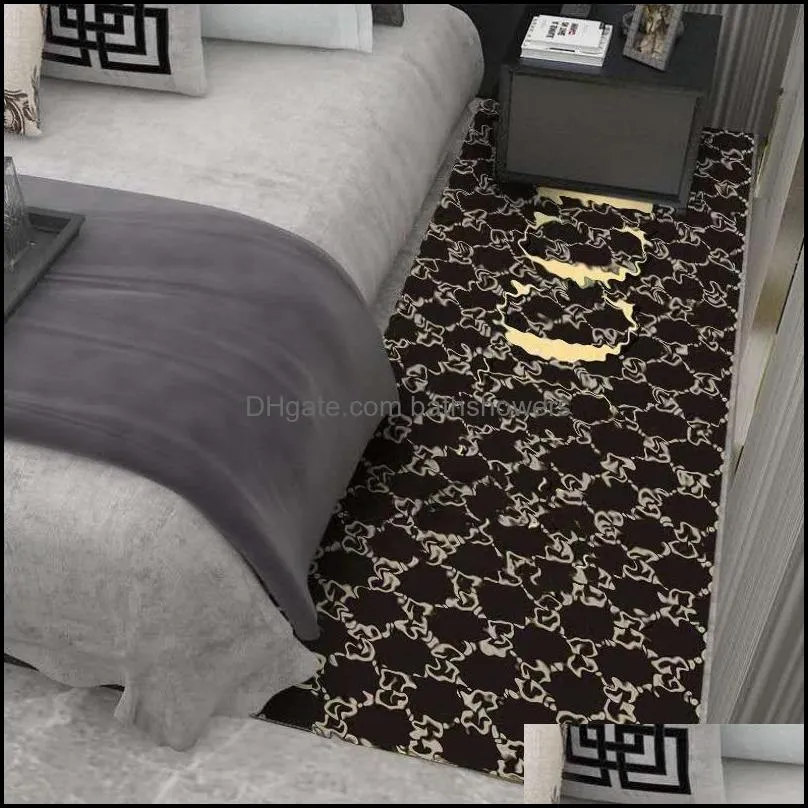 Tapetes Designer Art Colorf Lattice Carpet Para Sala De Estar Quarto Antiderrapante Tapete Moda Cozinha Área Tapetes Drop Delivery Home Ga Dhq9A