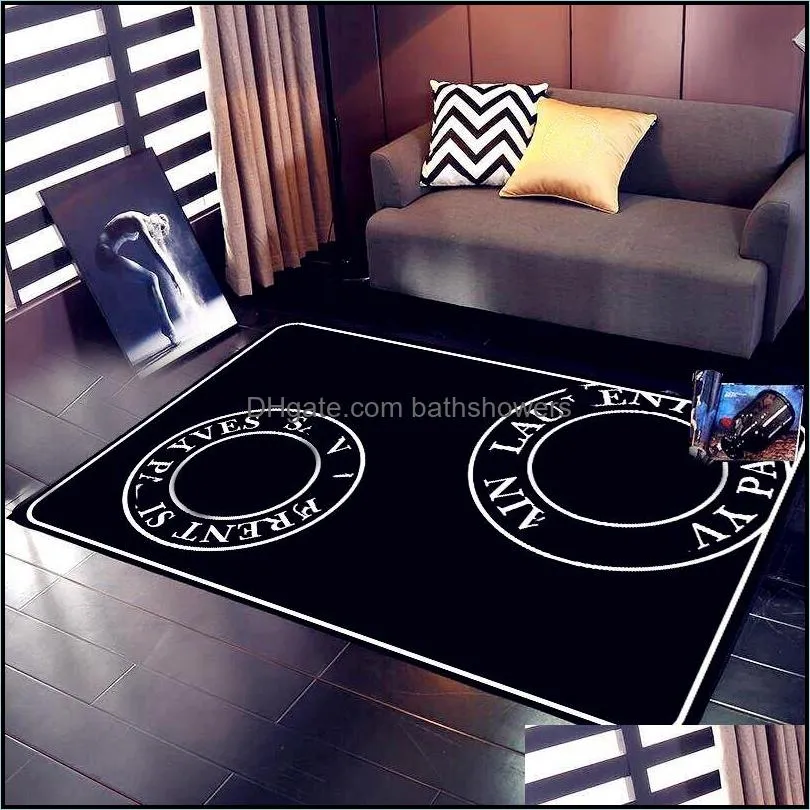 Tapis Nordic 3D Designer Tapis Salon Chambre Tapis Tapis Antidérapant Grand Tapis Tapis De Sol Salon Décor À La Maison Drop Delivery Jardin Tex Dh1Xq