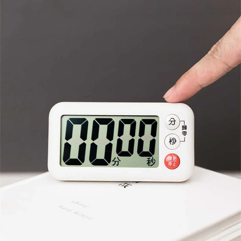 Timer da cucina Mini timer elettronico promemoria timer per centro massaggi vasca da bagno funzione conto alla rovescia supporto e magnete timer da studio digitale