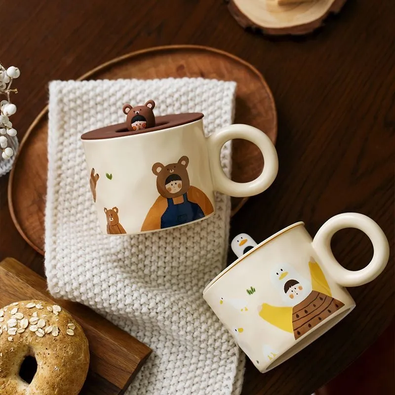 2oz Ceramic Coffee Mug with Silicone Lid and Tray, Stainless Steel, Custom  Logo Supported from Dhgate Mugs - price 6.88