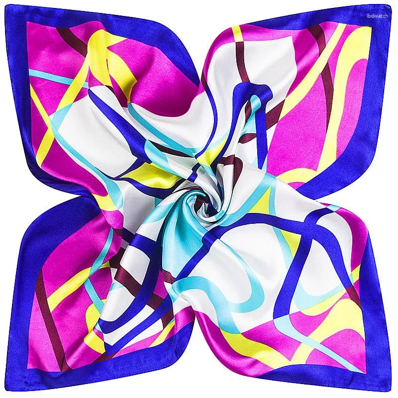 Schals 14 Farben 60 cm Schal für Damenmode Frauen Luxus Hijab Seidensatin Schal Schals Lily Foulard Quadratisches Kopftuch
