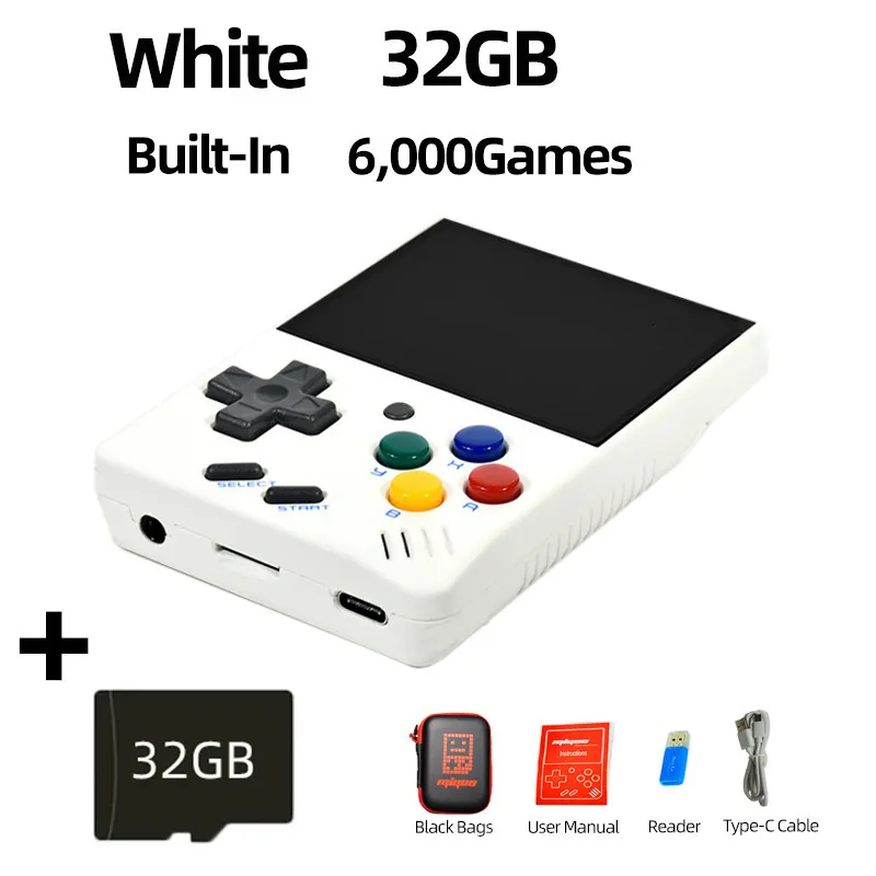 Retro Handheld Game Console for Kids Adults, Mini Game Player Preload 4849  Games, 3.5'' Display Portable Game Machine with 2 Gamepads, Support 2