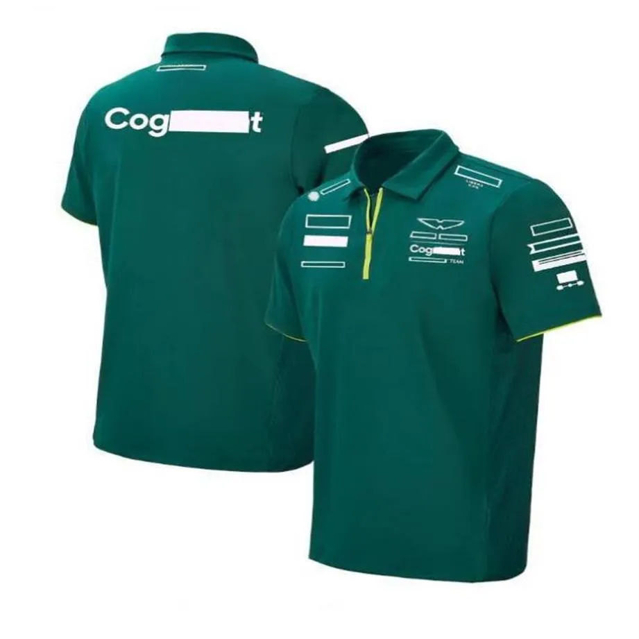 F1 Cash-Polo Shirt Cascia corta Tasto da corsa per le gare T-shirt Polyester Top309K personalizzabile