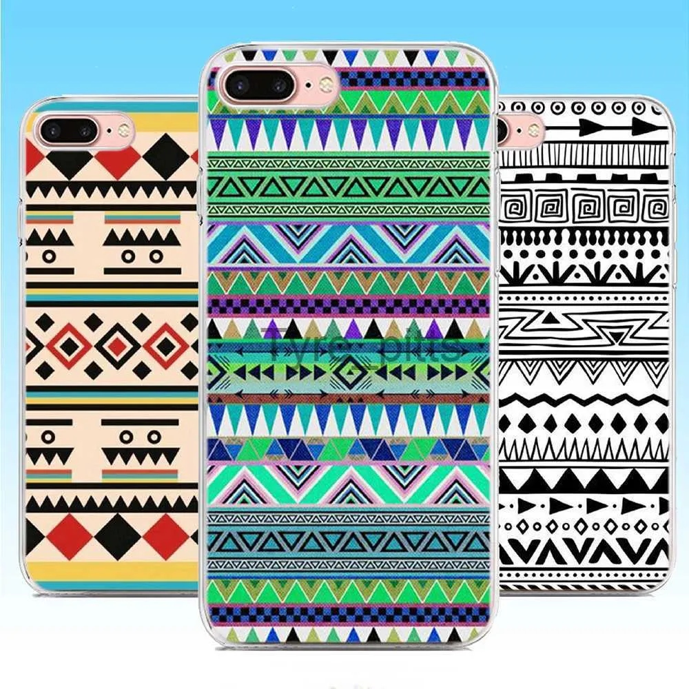 Obudowy telefonu komórkowego dla LG Wing 5G Case Hard PC Aztec Tribal Cover Back Mobile Telefon Bag dla skrzydła LG X0731