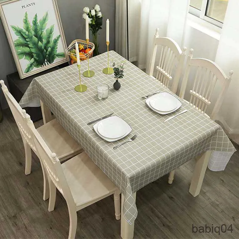 Tkanina stołowa nordyc nowoczesny tkanina stołowa olejem prostokątny obrus kuchenny dekoracja ślubna okładka stolika r230731
