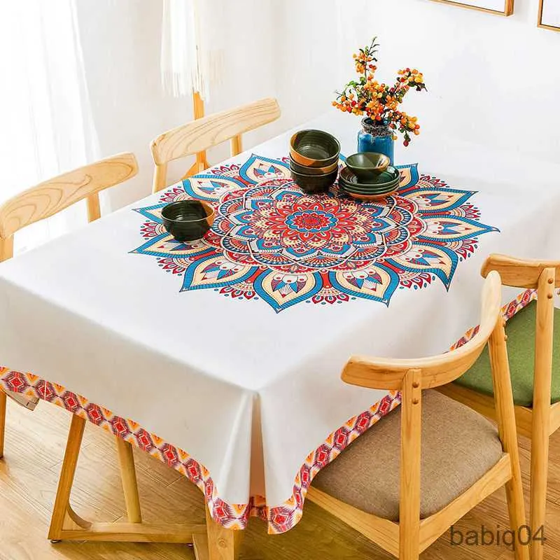 Toalha de mesa decorativa toalha de mesa retangular à prova de óleo para mesa de centro mesa de centro R230731