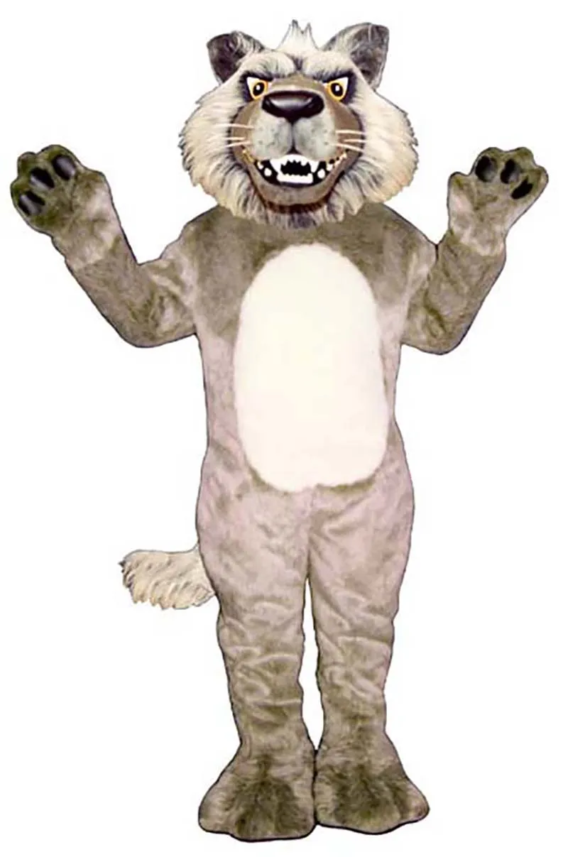 GROWLING WOLF Costumes de mascotte d'Halloween Costume de personnage de dessin animé Costume de fête en plein air de Noël Taille adulte Vêtements de publicité promotionnelle