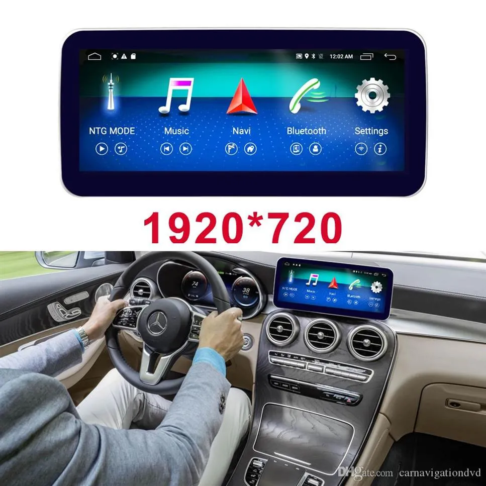 10 25 écran tactile Android GPS Navigation radio stéréo dash lecteur multimédia pour Mercedes Benz Classe C S205 Voiture W205 GLC 20258s