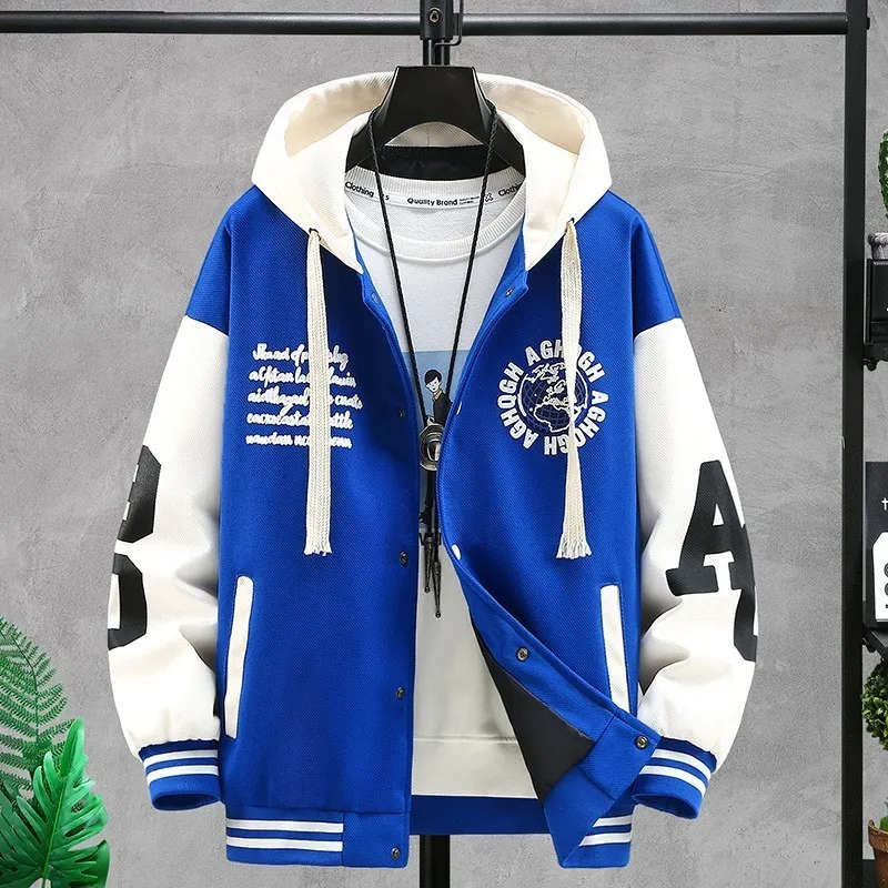 Herrenjacken Kapuzenjacke Buchstabenform Stickerei Baseballuniform Herbst Paar Bf Mantel Trend Street Club Männer 230731