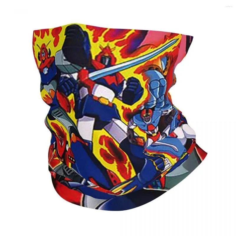 Scarves Goldorak Grendizer Robot Anime Plaid Bandana Neck Cover Printed Balaclavas Face Scarf Multi-use Headband Fishing Unisex Adult