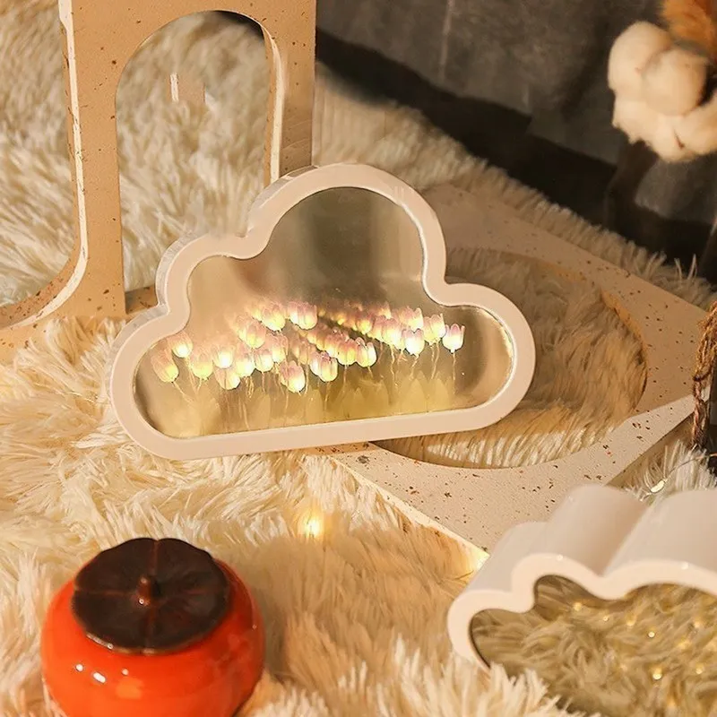 Veilleuse Tulipe Diy, Veilleuse Miroir Tulipe Nuage