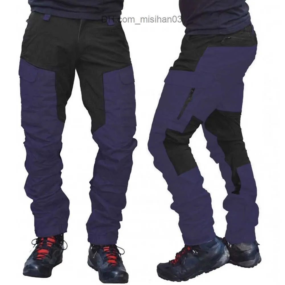Pantalons pour hommes Casual pantalons de sport multi-poches colorés pour hommes vêtements de travail pour hommes Z230801