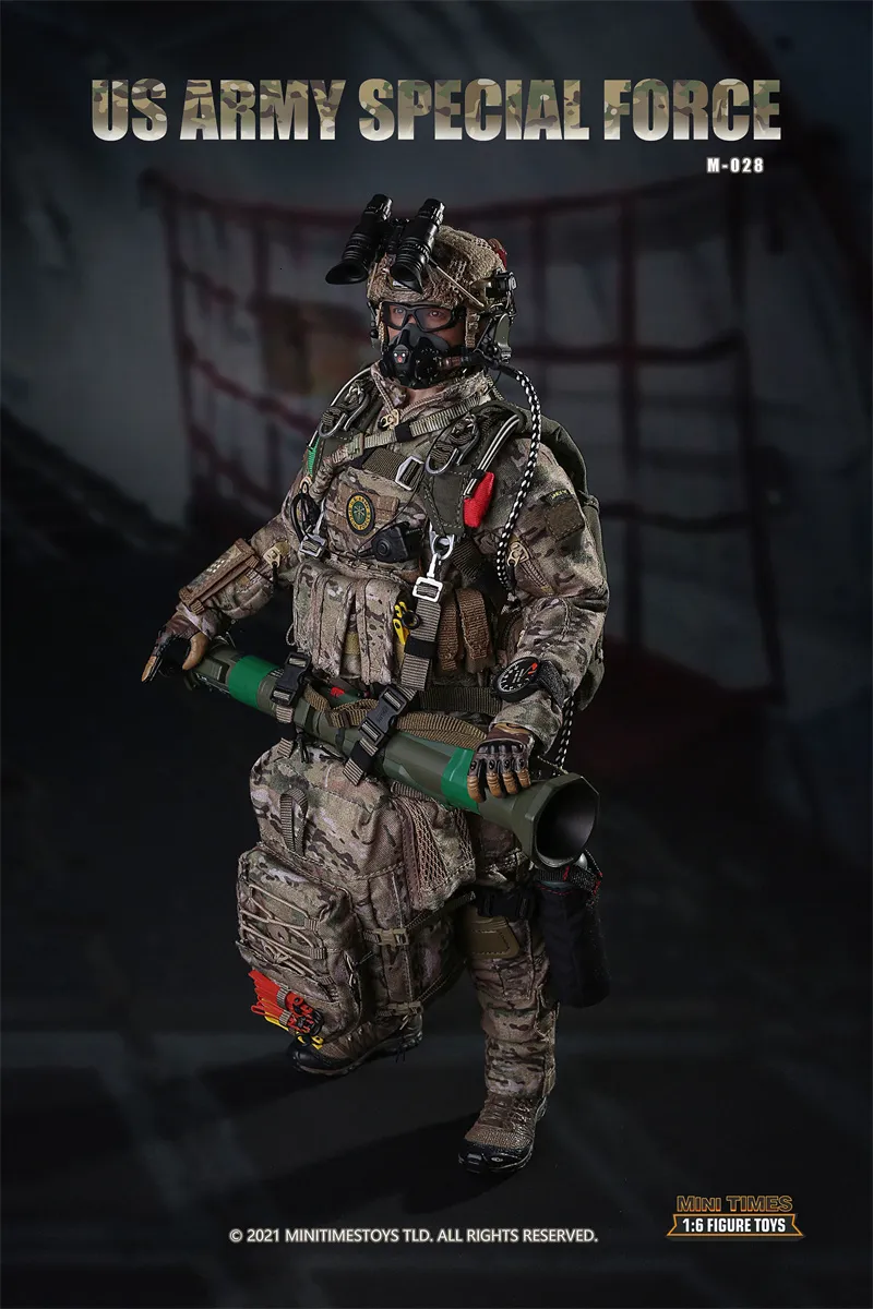 Miniature U.S. Army Special Forces Parachute Jump Soldier