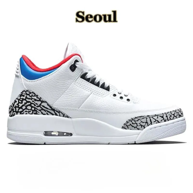 Men shoes 3s Basketball shOes Jumpman 3 trainers White Cement Wizards Fire red Fragment Lucky Green Desert elephant cardinal Sneakers Outdoor Sports size13