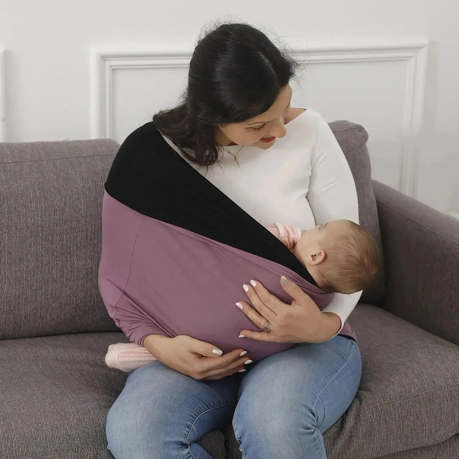 DIAPER Väskor Baby Wrap Slings Lätt att bära spädbarnsslingar Tvättare och säkerhet Mama's Bonding Comporter för Born Girl Boy 231101