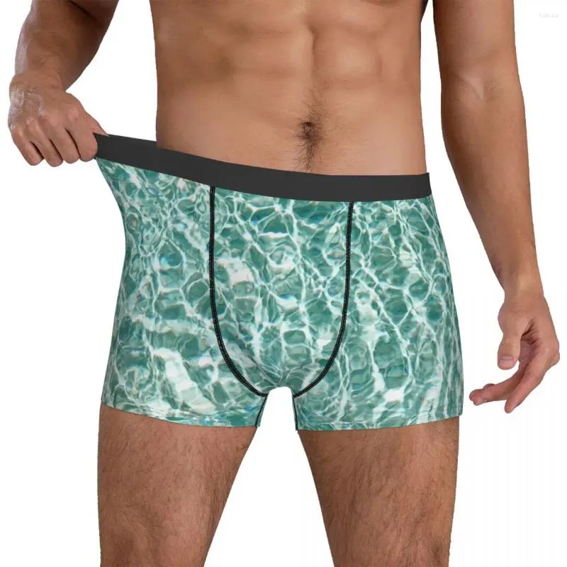 Mutande Intimo per acque poco profonde Stampa increspate Pantaloncini personalizzati divertenti Slip Custodia 3D Boxer di grandi dimensioni da uomo