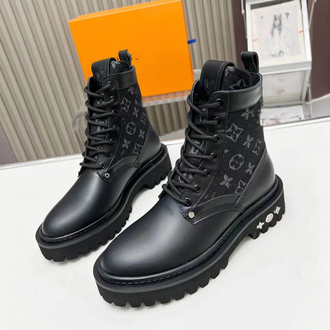 Designer flat boots hotsell