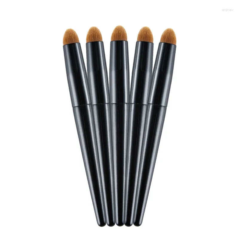 Makeup Brushes 5PCS Face Concealer Brush Round Head Pen Wooden Handle Beginner Tool