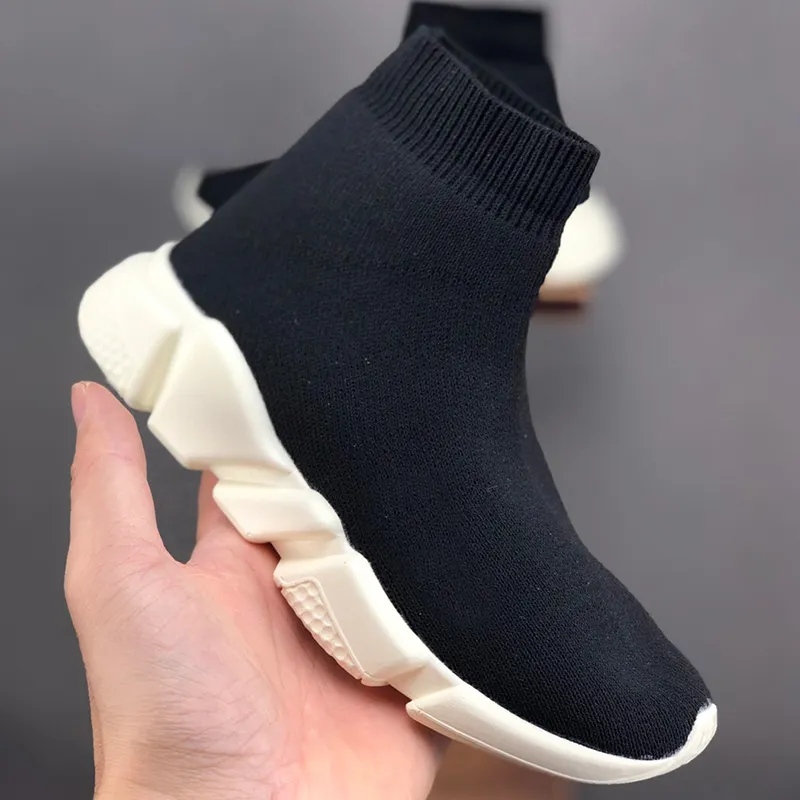 2024 Kids Speed Stretch Ankle Boots High Top Trainer Running Shoes With Knit Sock And Mid Top Pink Sneakers In Sizes 24 35 From Uysaujuns 19.9 DHgate.Com