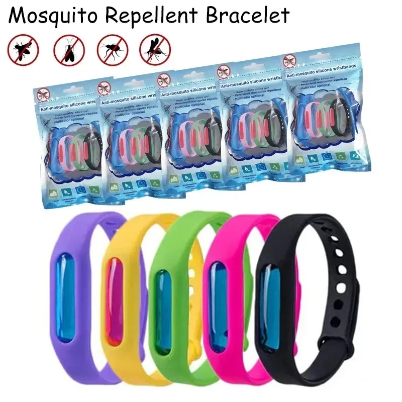 Nova pulseira repelente de mosquitos assassino de mosquito silicone pulseira ao ar livre verão crianças inseto assassino banda anti-mosquito