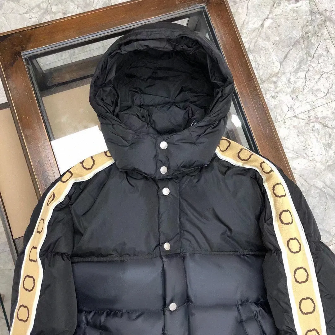 Parkas tasarımcısı Parkas Jacquard Downs UCCI Erkekler için Ceket Klasik Koyu Yansıtıcı Şerit Ceket Out Giyim Katlar Kadın Büyük Boy 3xl 4xl 5xl